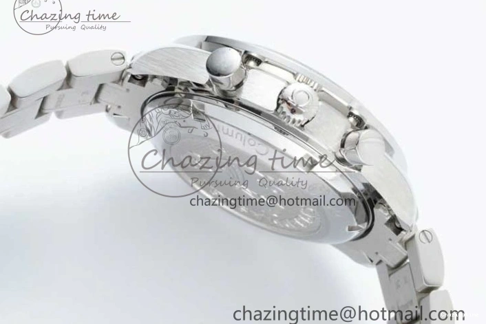 0405 UrbanChic Speedmaster Racing Master SS HKF Best Edition Blue Black Dial on SS Bracelet A 7808